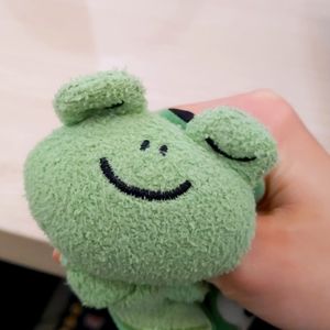 Adorable green frog stuffed animal